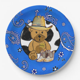 Sheriff Teddy Bear Blue Bandanna Paper Teller