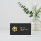 Sheriff Thin Blue Line Law Enforcement Visitenkarte (Stehend Vorderseite)
