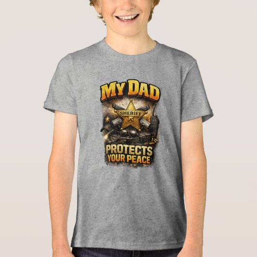 Sheriff Tri-Blend Shirt (Vorderseite)