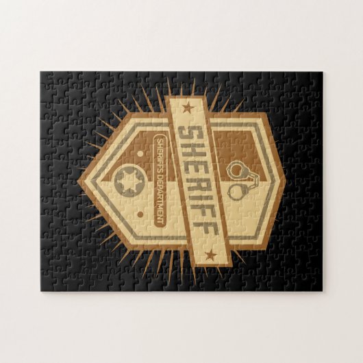 Sheriff-Wappen Puzzle (Horizontal)
