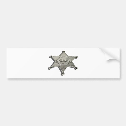 SheriffBadgeLetters110510 Autoaufkleber (Vorne)
