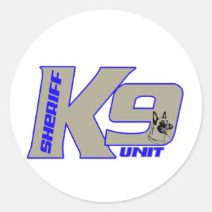 Sheriffk 9unit Malinois Runder Aufkleber