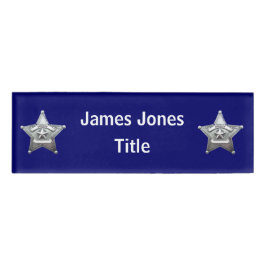 Sheriffs Abzeichen Acrylnamenstempel Namenschild