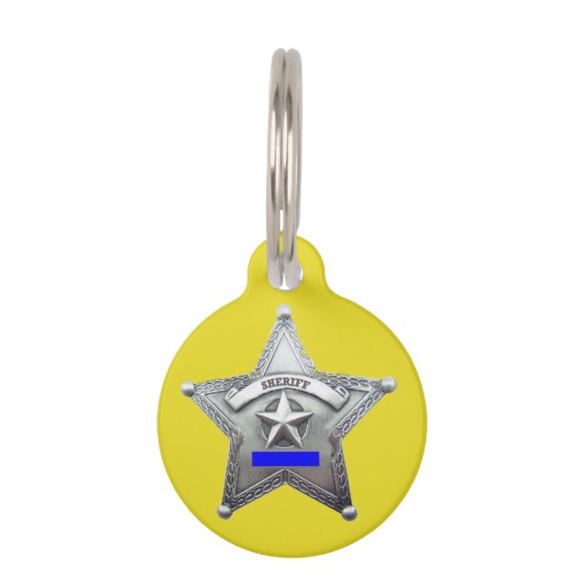 Sheriffs Abzeichen Dog Tag Tiermarke (Vorderseite)