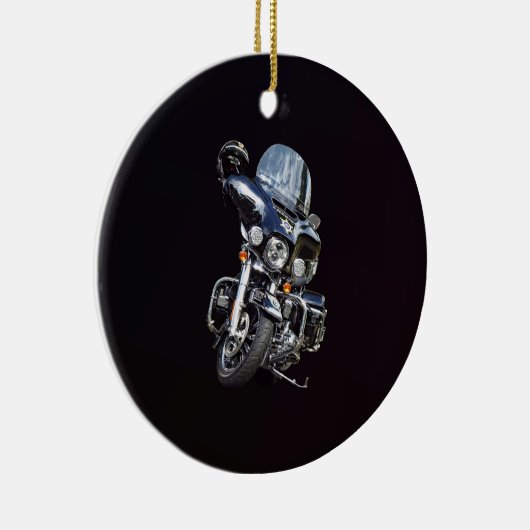 Sheriffs Motorrad Keramik Ornament (Rechts)