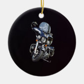 Sheriffs Motorrad Keramik Ornament (Vorne)