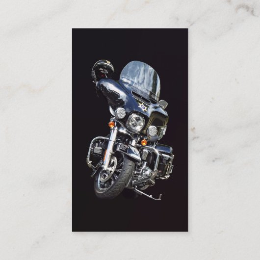 Sheriffs Motorrad Visitenkarte (Rückseite)