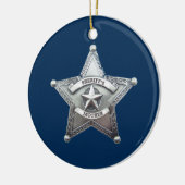 Sheriffs Mutter-Abzeichen Keramik Ornament (Links)