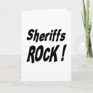 Sheriffs Rock! Grußkarte Karte