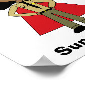 Sheriffs Super Hero Female Black African American Poster (Ecke)