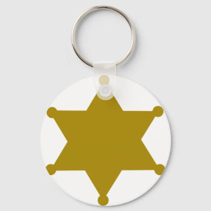 Sheriffstern Schlüsselanhänger