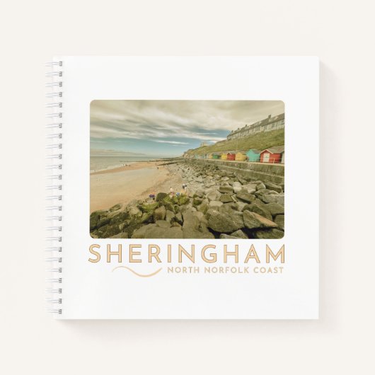 Sheringham Beach Norfolk Sketch Notizblock (Vorderseite)