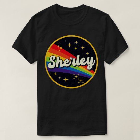 Sherley Rainbow in Space Vintag Style T-Shirt (Design vorne)