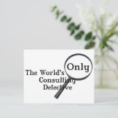 Sherlock Detective Postkarte (Stehend Vorderseite)