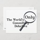 Sherlock Detective Postkarte (Vorne/Hinten)