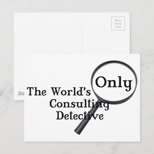 Sherlock Detective Postkarte (Vorne/Hinten)