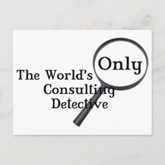 Sherlock Detective Postkarte