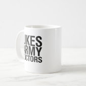SHERLOCK-Gleich-Armee-Doktoren Kaffeetasse (Vorderseite Links)