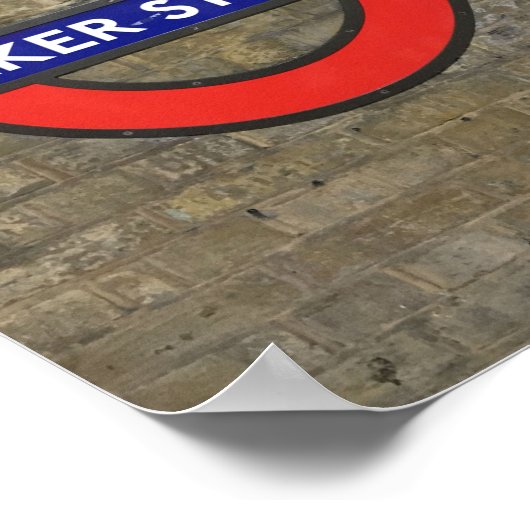 Sherlock Holmes Baker Street Posterd Poster (Ecke)