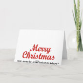 Sherlock Holmes Christmas Feiertagskarte (Rückseite)