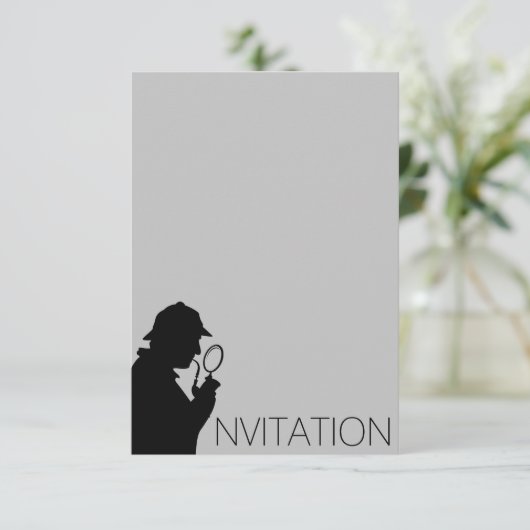 Sherlock Holmes Einladung (Stehend Vorderseite)