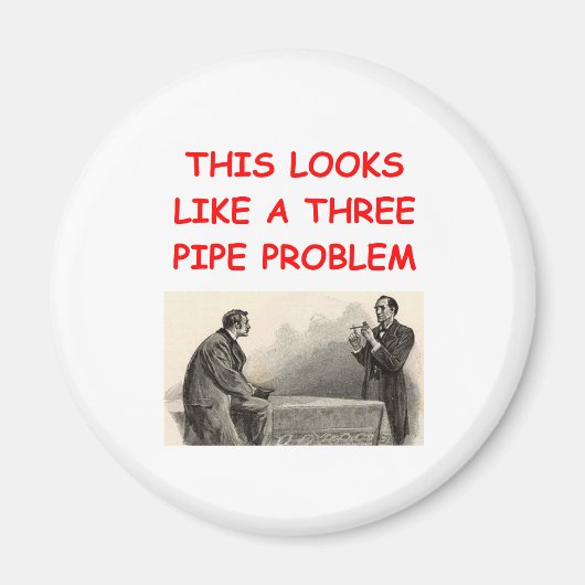 SHERLOCK holmes Geschenke T - Shirt Magnet (Vorne)