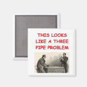 SHERLOCK holmes Geschenke T - Shirt Magnet (Vorderseite/Rückseite)