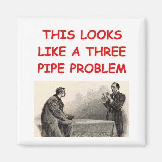 SHERLOCK holmes Geschenke T - Shirt Magnet (Vorne)
