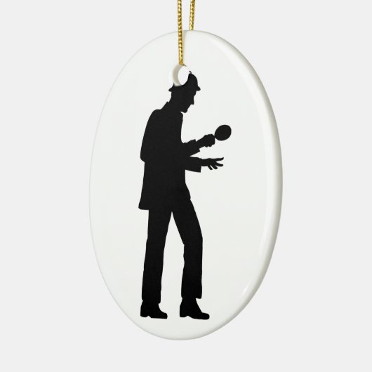 Sherlock Holmes Keramik Ornament (Links)