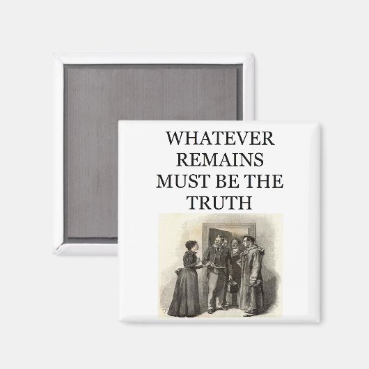 Sherlock Holmes Magnet (Vorderseite/Rückseite)
