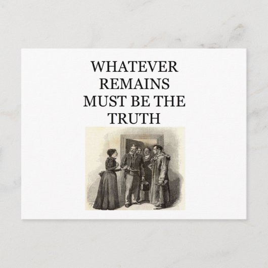 Sherlock Holmes Postkarte (Vorderseite)