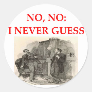 Sherlock Holmes Runder Aufkleber