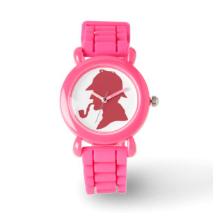 Sherlock Holmes Silhouette-Armbanduhr Armbanduhr