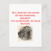 Sherlock Holmes Witz Postkarte (Vorderseite)
