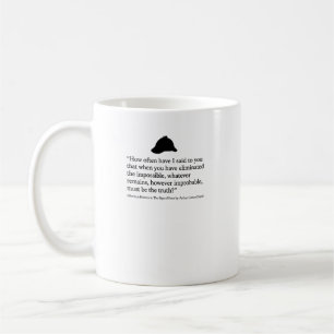 Sherlock Holmes Zeichen Vier Zitat Kaffeetasse