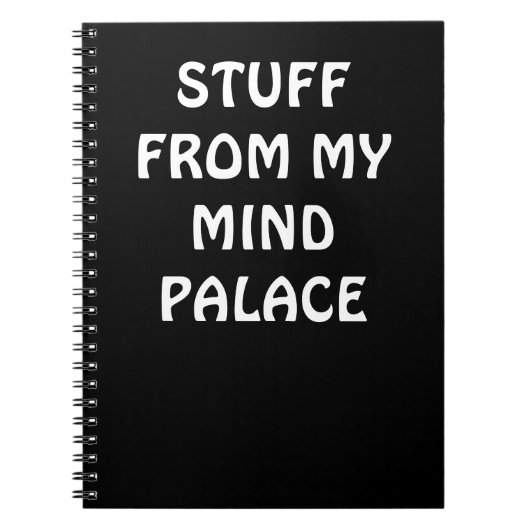 Sherlock inspired MIND PALACE Notebook Notizblock (Vorderseite)