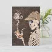 Sherlock Knochen Einladung (Stehend Vorderseite)