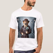Sherlock Labrador T - Shirt: Das Rätsel entschlüss T-Shirt (Vorderseite)