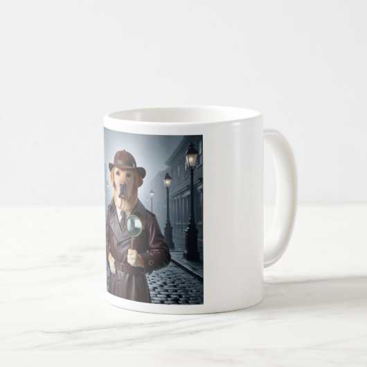 Sherlock Labrador-Tasse: Das Geheimnis in S entwir Kaffeetasse (VorderseiteRechts)