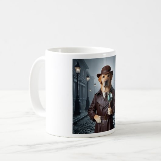 Sherlock Labrador-Tasse: Das Geheimnis in S entwir Kaffeetasse (Vorderseite Links)