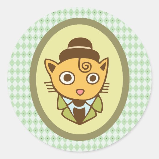 Sherlock Runder Aufkleber (Vorderseite)