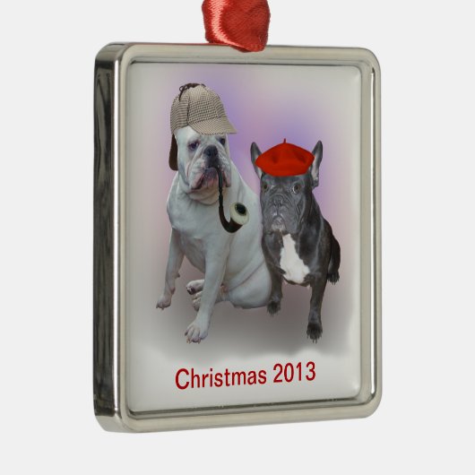 Sherlock und Dr. Silbernes Ornament (Rechts)