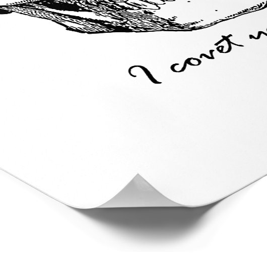 Sherlock-Zitat: Ich bedecke dein Skull-Gothic-Post Poster (Ecke)