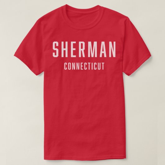 Sherman Connecticut TShirt (Design vorne)