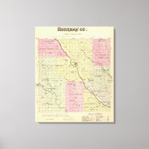 Sherman County, Nebraska Leinwanddruck