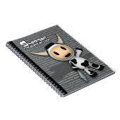 Sherman das alaskische Kuh-Grau-Notizbuch Notizblock (Rechte Seite)