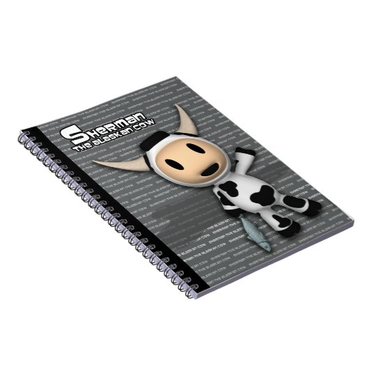 Sherman das alaskische Kuh-Grau-Notizbuch Notizblock (Rechte Seite)