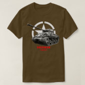Sherman Firefly Fury Military Panzer WW2 T-Shirt (Design vorne)