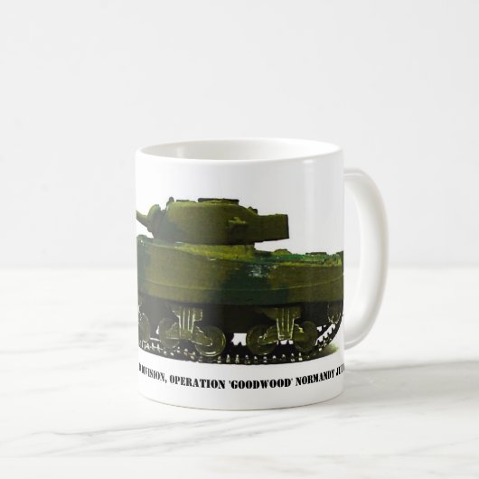 Sherman 'Firefly' Garden Armored Div... Kaffeetasse (VorderseiteRechts)