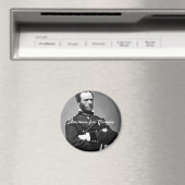 Sherman for Mayor - Round Magnet (In Situ (Geschirrspüler))
